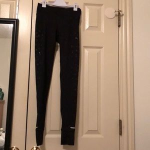 Reflective workout pants